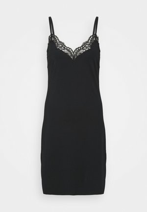 Lindex SLIP ANNA BLACK - Camicia da notte - black