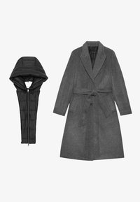 2 IN 1 COAT WITH DETACHABLE HOOD - Klasikinis paltas - dark grey