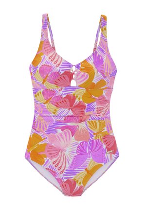 Badpak - lila orange bedruckt