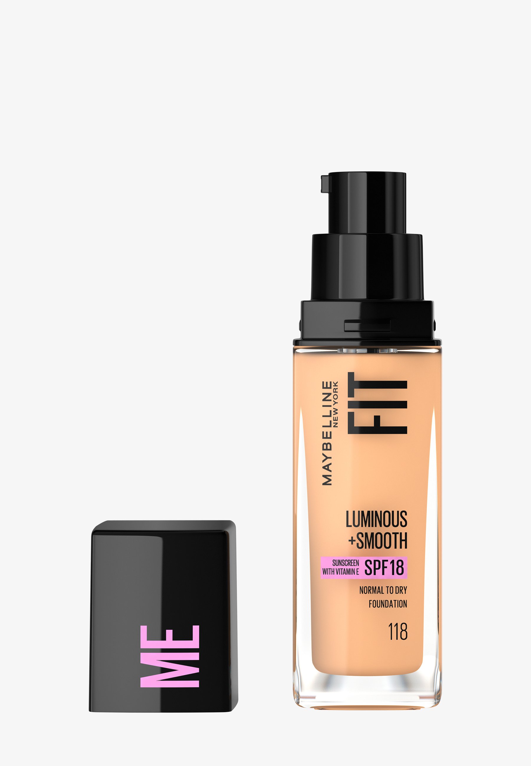 Maybelline Fit Me! Make-Up – Langanhaltende Abdeckung, Natürlicher Teint, Mit Vitamin E & C, 30ml Flasche
