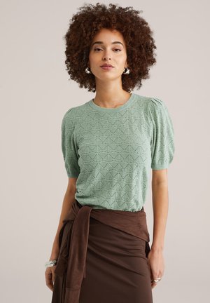 Tričko s potlačou - sea green