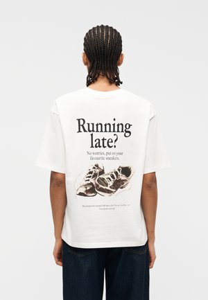 JXCAROLINE LOOSE TEE - T-Shirt print - cloud dancer