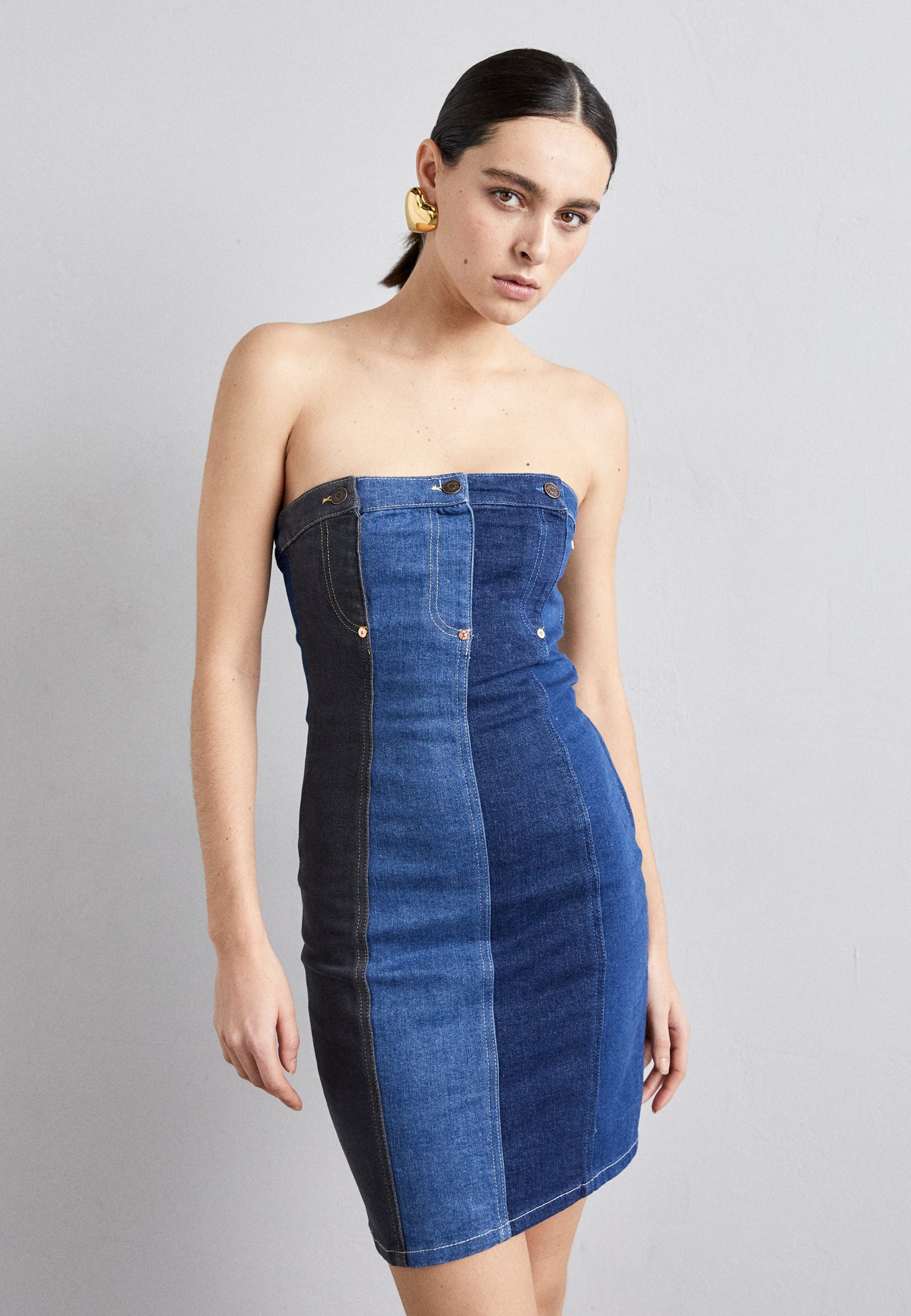 MOSCHINO JEANS DRESS - Denim dress - dark-blue denim - Zalando.ie