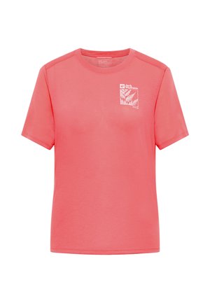 Jack Wolfskin, VONNAN GRAPHIC T W - T-shirt print - explore sunset coral