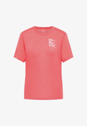Jack Wolfskin, VONNAN GRAPHIC T W - T-shirt print - explore sunset coral