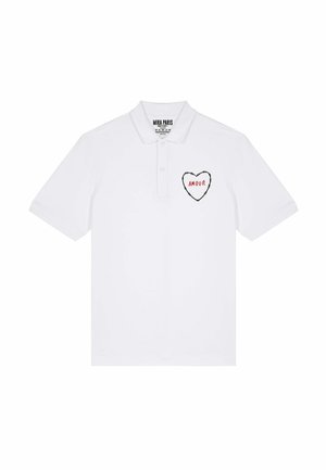 AMOUR EMBROIDERY UNISEX  - Poloshirt - white