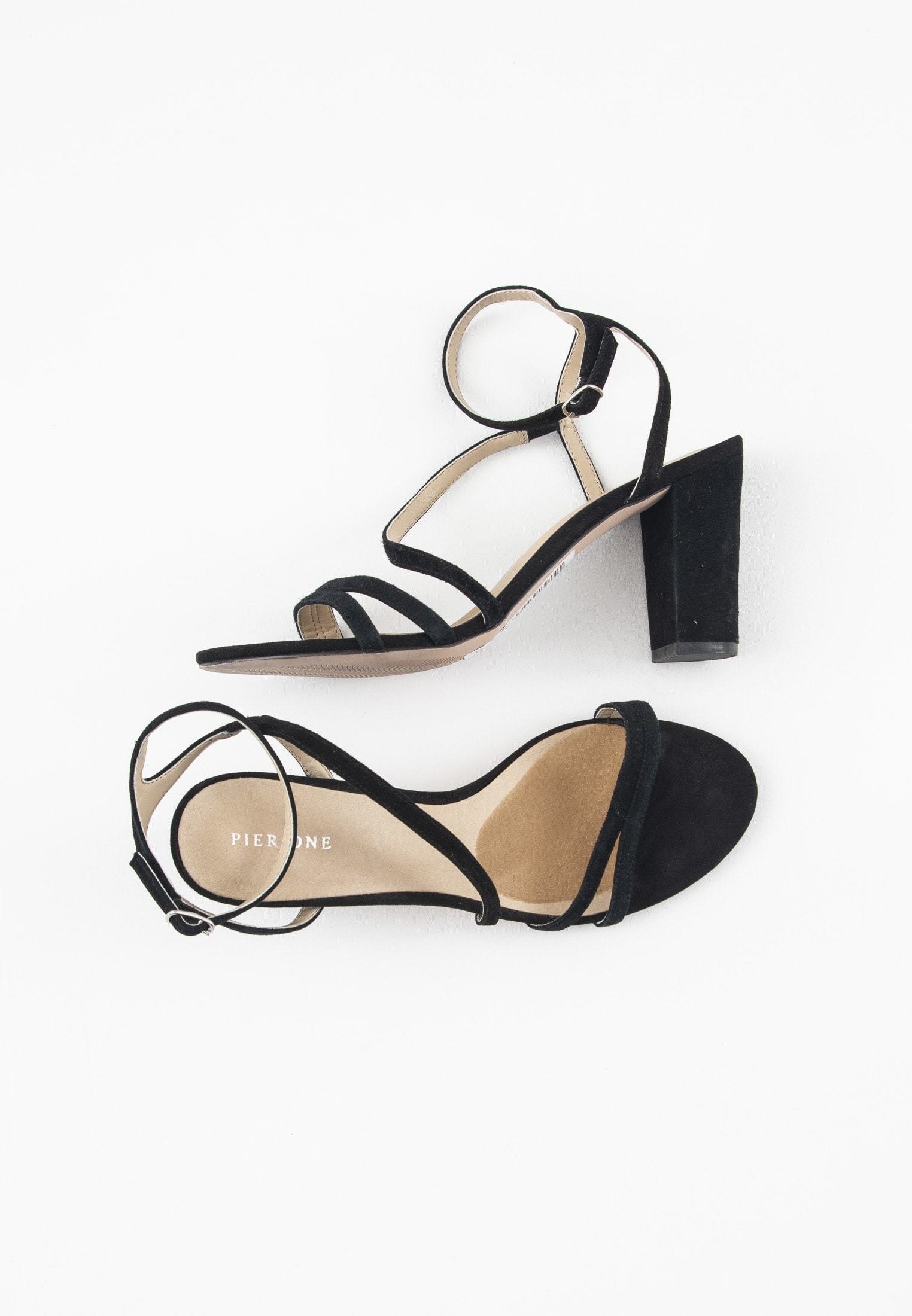 Pier One Sandalen met hoge hak - black/Zwart - Zalando.nl