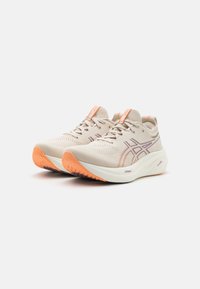 ASICS GEL-NIMBUS 26 - Zapatillas running asfalto - oatmeal/faded orange