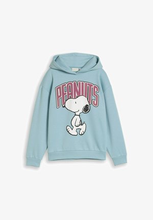 TOM TAILOR, TOM TAILOR STRICK & SWEATSHIRTS OVERSIZE HOODIE SWEATSHIRT MIT SNOOPY-PR - Kapuzenpullover - tourmaline
