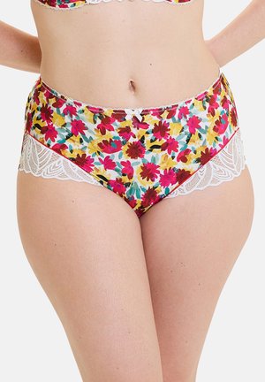 SHORTY   CÉLIA - Slip - fleurs rouges, jaunes