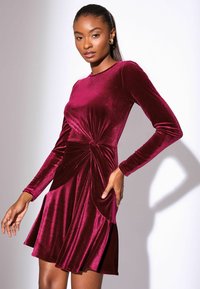 Day dress - burgundy red
