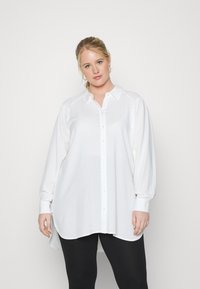 EVOKED VILA VIZUGI LONG SHIRT - Blusa - cloud dancer