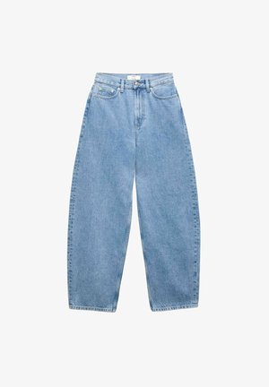 Marks & Spencer, HIGH WAISTED BALLOON LEG - Jeans Relaxed Fit - medium indigo