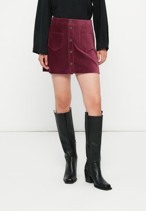 ONLAMAZING PING PONG SKIRT - Mini suknja - tawny port