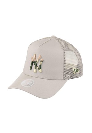 NEW YORK YANKEES STONE MLB INFILL A-FRAME ADJUSTABLE TRUCKER  - Cap - beige