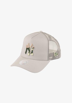 New Era NEW YORK YANKEES STONE MLB INFILL A-FRAME ADJUSTABLE TRUCKER - Cap - beige