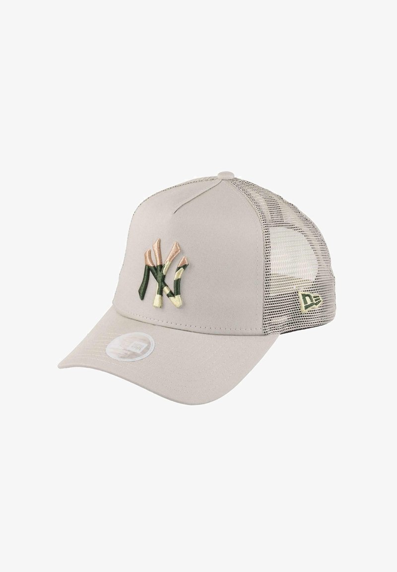 New Era NEW YORK YANKEES STONE MLB INFILL A-FRAME ADJUSTABLE TRUCKER - Cap - beige