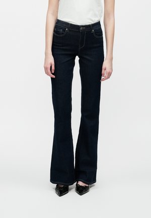 ONLLUSH RETRO - Flared Jeans - dark blue denim