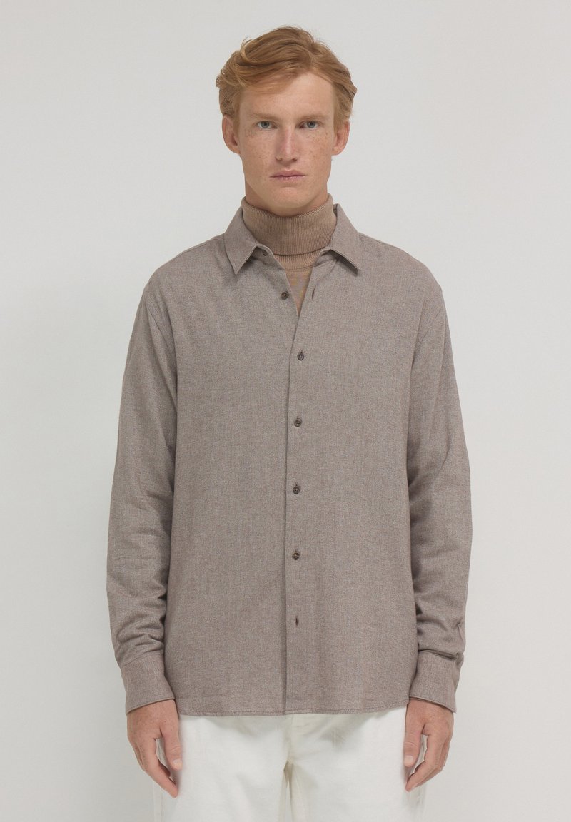Calliope TESSUTO SPIGATO - Shirt - beige