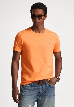 CUSTOM SLIM FIT JERSEY CREWNECK T-SHIRT - T-shirts - pompano orange/c5566