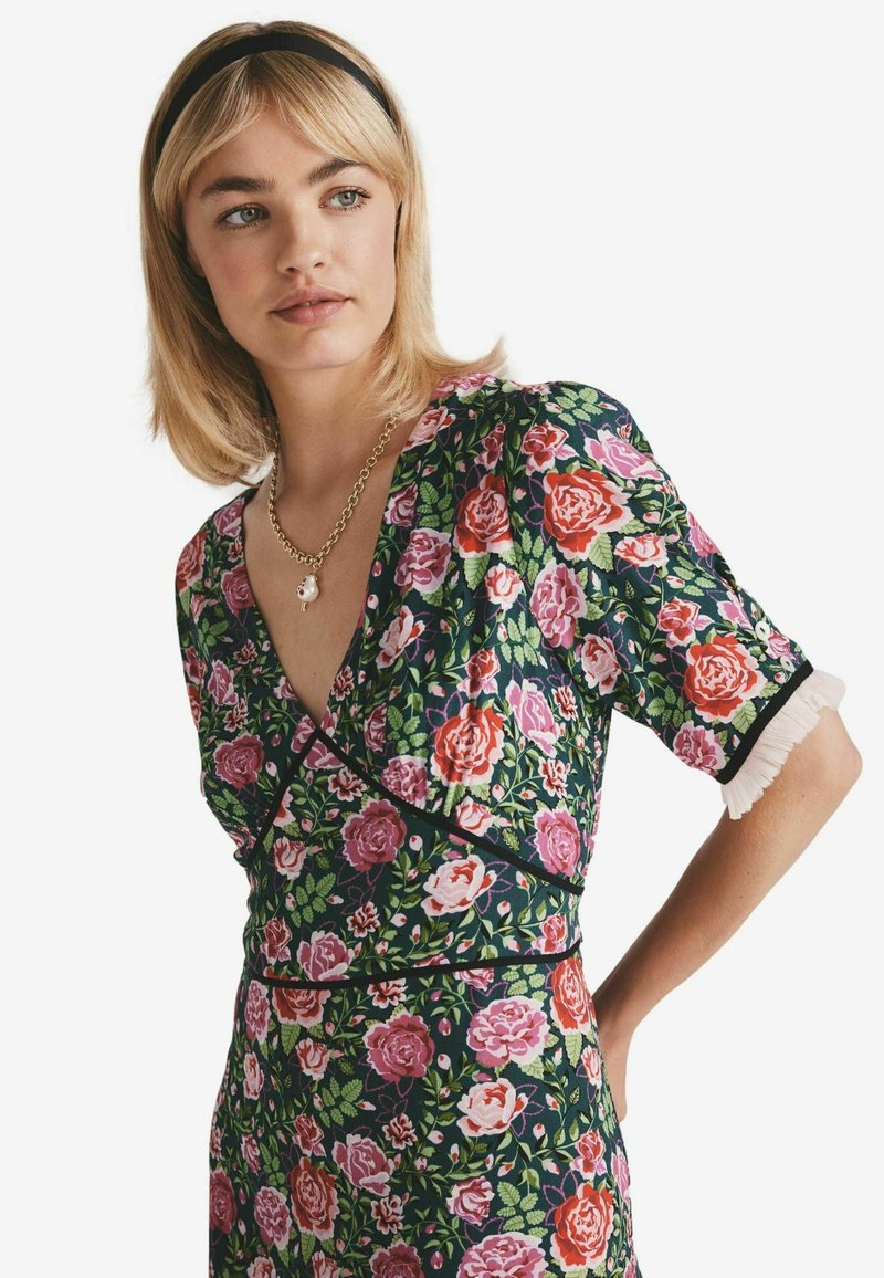 Cath Kidston Day dress - green roses/green - Zalando
