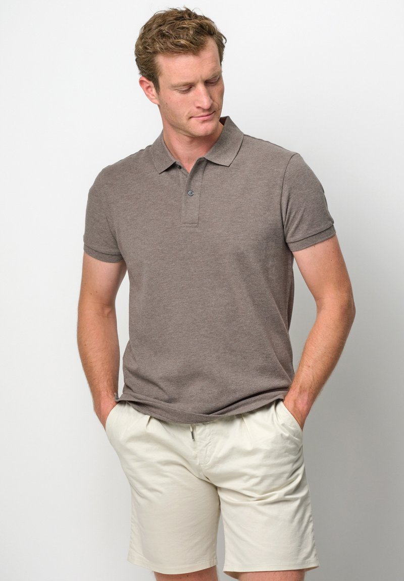 PROFUOMO - SHORT SLEEVE - Polo shirt - brown, Enlarge