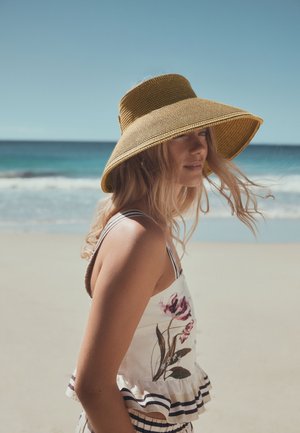 Next, PACKABLE BOW DETAIL VISOR - Hat - natural