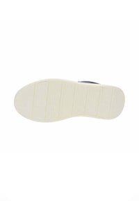 Semelle en caoutchouc blanc avec un motif de grip texturé. Forme courbée, surface lisse et sans marque ni embellissements visibles.