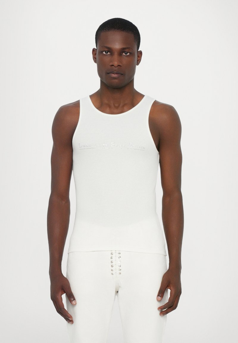 Ludovic de Saint Sernin CRYSTAL LOGO TANK UNISEX - Débardeur - white