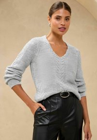 Lipsy REGULAR FIT - CABLE  - Džemper - grey