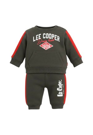 Lee Cooper, LEE COOPER - ENSEMBLE JOGGING IMPRIMÉ LEE COOPER SET - Tuta - gris fonce