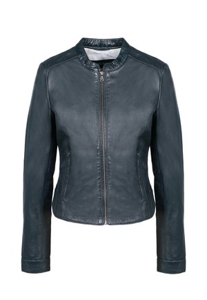Leren jas - dark blue