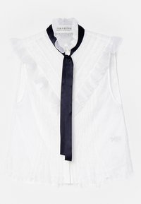 RHEBA MOCK RUFFLE BLOUSE BOW - Top - off white