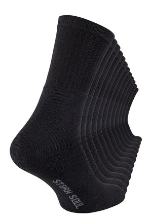12 PAAR TENNIS, FROTTEE - Socks - schwarz