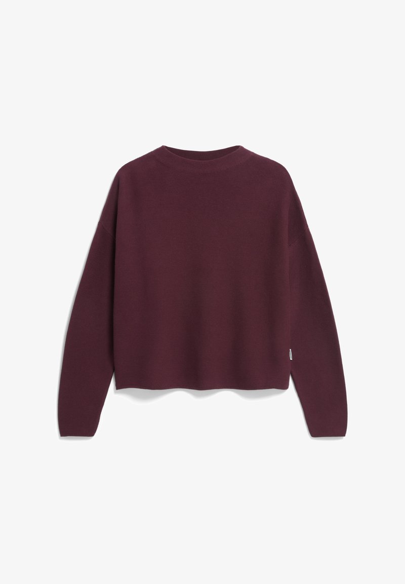 ARMEDANGELS MERINAA LINKS Strickpullover Dark Cranberry bordeaux armedangels-merinaa-links-strickpullover-dark-cranberry-bordeaux