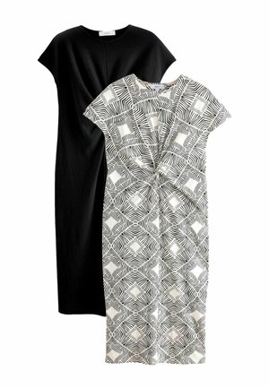 2 PACK  - Freizeitkleid - black white