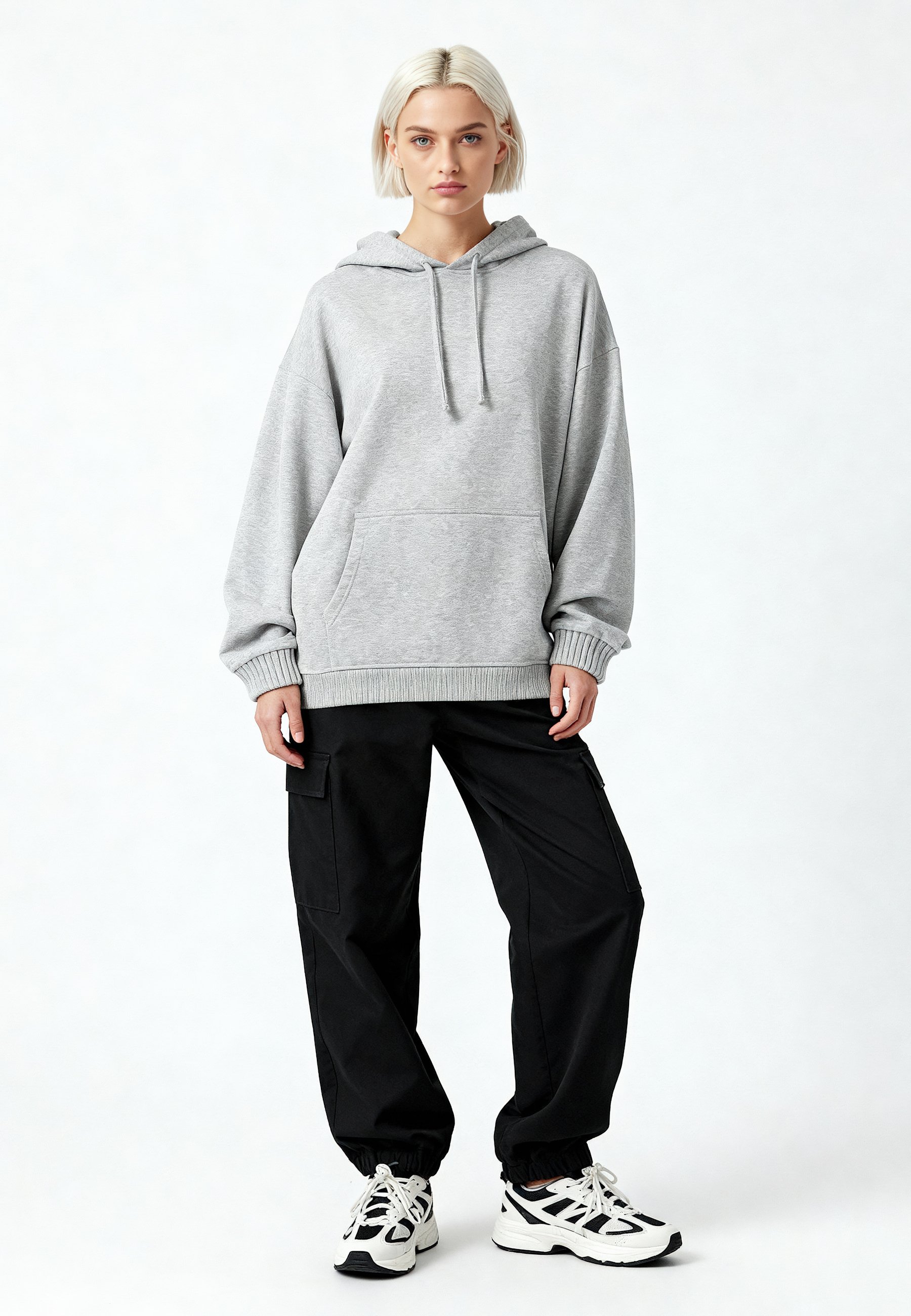 Mira Paris MI AMOR EMBROIDERY UNISEX - Hoodie - mottled grey