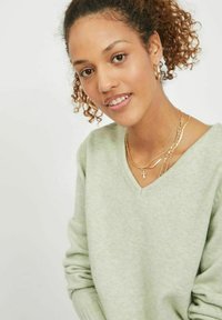 VILA VIRIL V NECK - Stickad tröja - desert sage