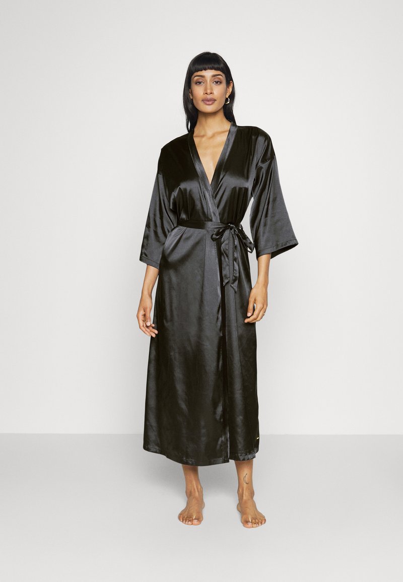 LASCANA KIMONO Dressing gown black Zalando.co.uk