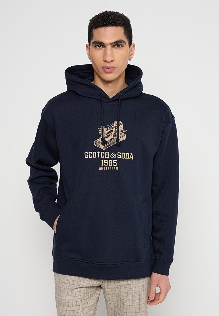 Scotch & Soda Hoodie donkerblauw