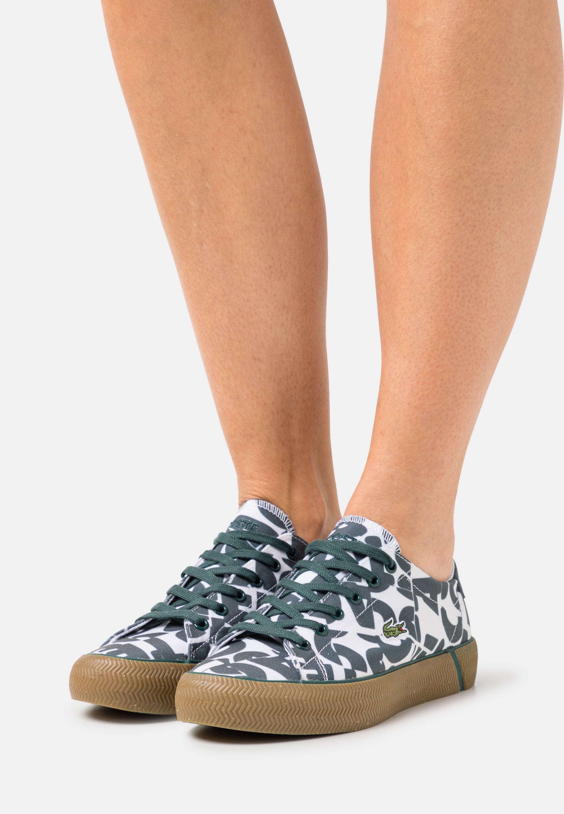 green lacoste trainers