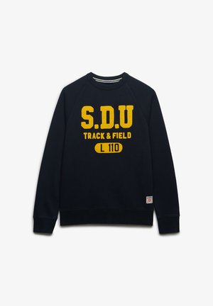 Superdry & Co, SUPERDRY ATHLETIC FELT APPLIQUE CREW NECK SWEATSHIRT.. - Sudadera - eclipse navy