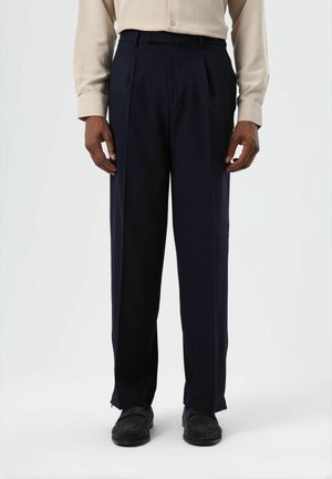 WIDE-LEG - Broek - navy