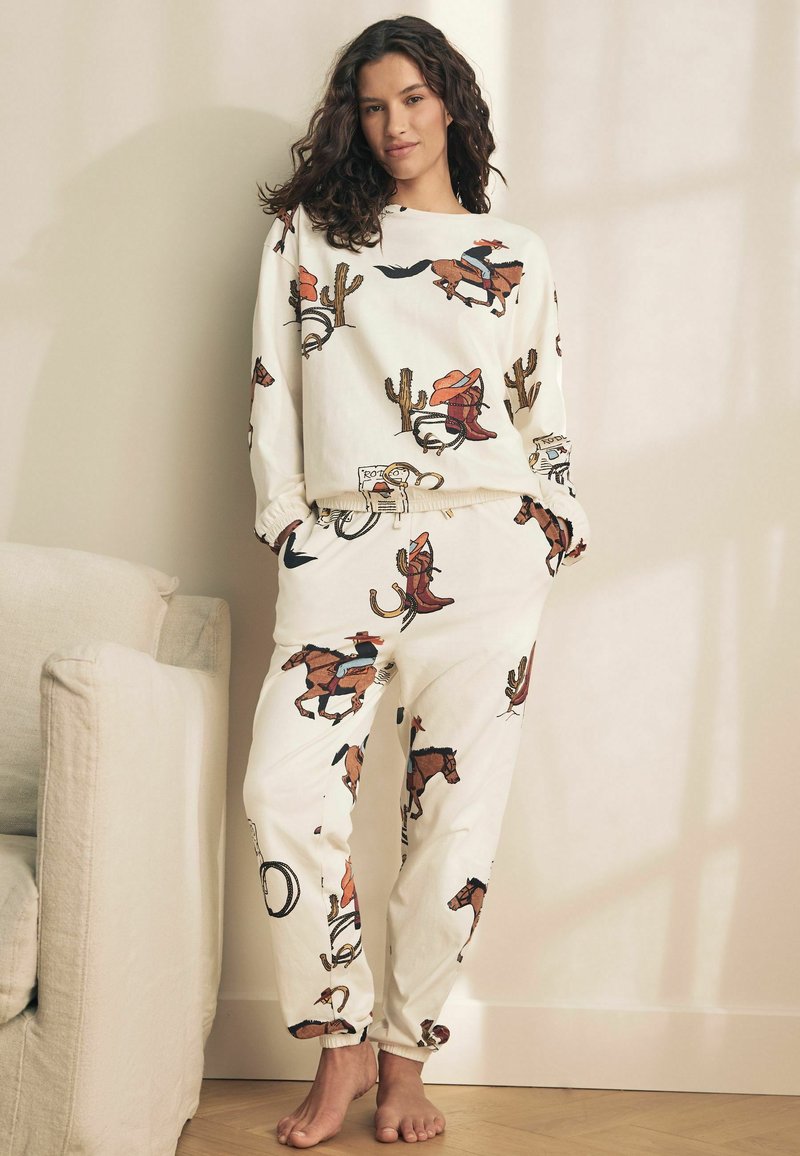 Pyjama Décontracté Imprimé De Noël Pour Femmes, Col Rond, Débardeur