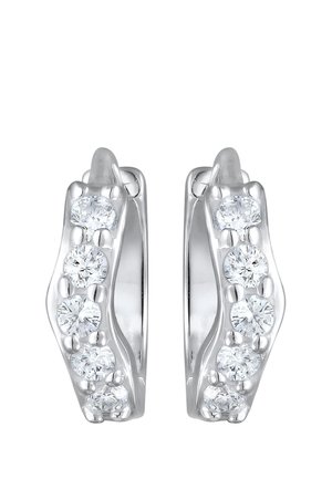 ELEGANT SPARKLING WAVY - Øreringe - silberfarben