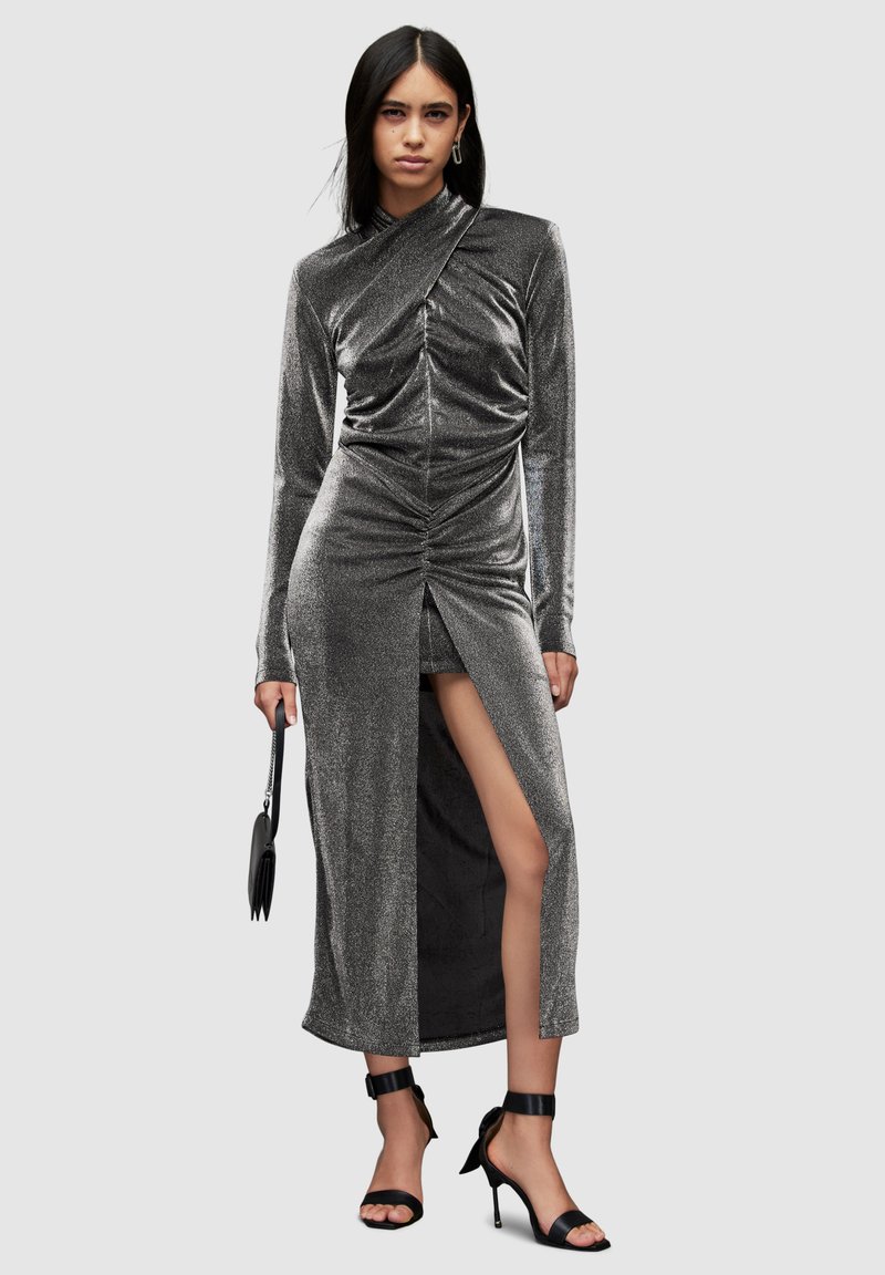 AllSaints AYLA Cocktail dress / Party dress silver/silvercoloured