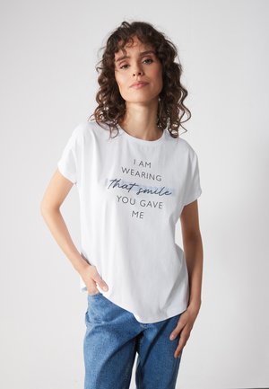 Print T-shirt - white