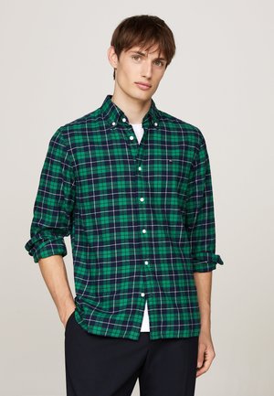 Tommy Hilfiger BRUSHED EASY CHECK SHIRT - Camicia - nouveau green multi check