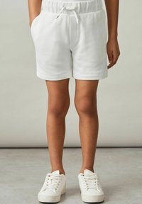 Reiss REISS PERRY COTTON BRAND-EMBROIDERED SHORTS - Jogginghose - off white