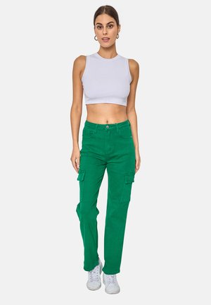 Jeans straight leg - grün